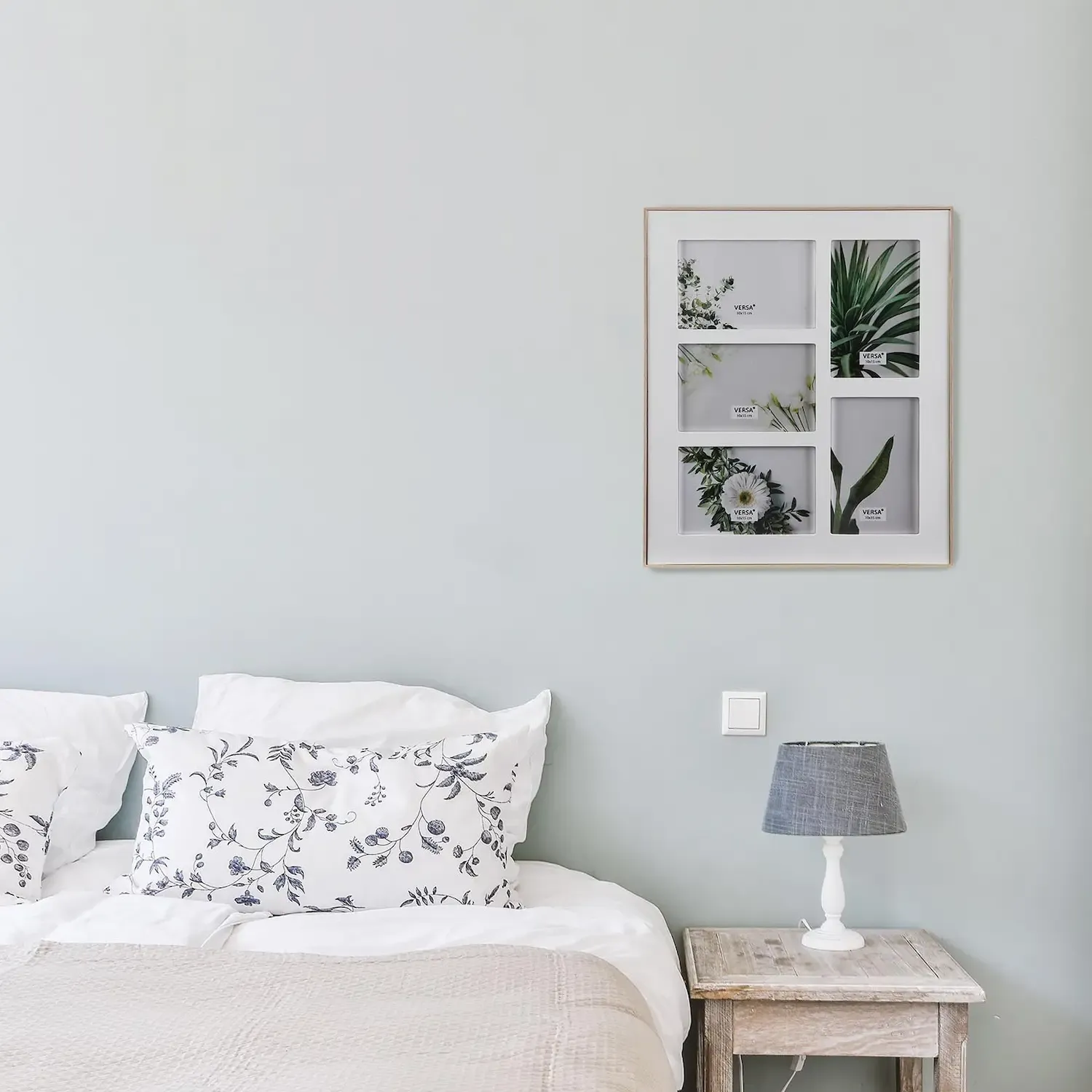 Marco para 5 fotos 10×15 cm madera blanca - Imagen 2